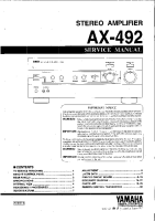 Yamaha AX-492-Service-Manual